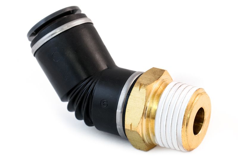 Male Elbow Fitting 3/8" 45° Push-to-Connect 1/2" - 177.11746D | 