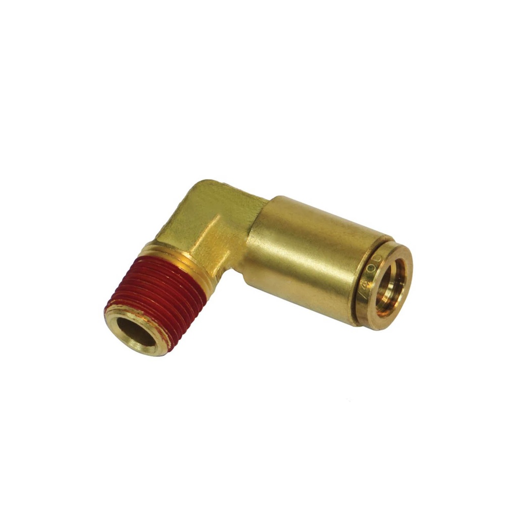 Fitting and Adapter 0.25" x 0.12" 90° Brass Male Elbow 1.25" - 177.13B154A | AAA40713B154A