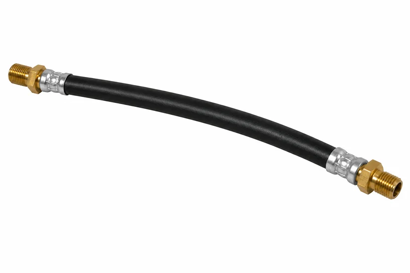Air Brake Hose Assembly 0.38" ID 46.00" Fixed x Swivel 3/8" Fitting Rubber - 177.7246 | 