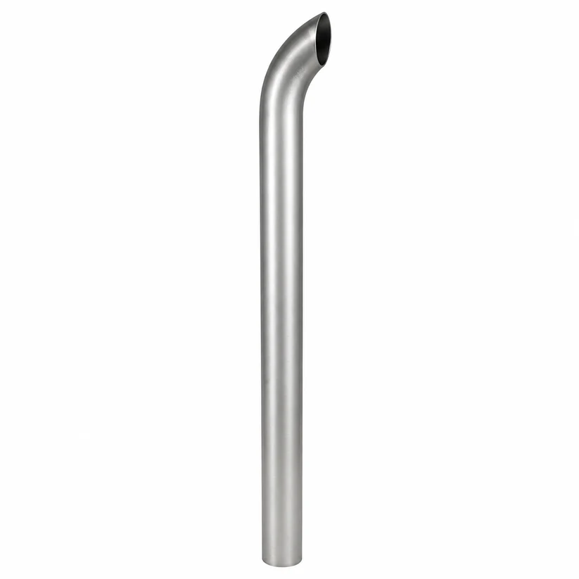 Exhaust Stack 5.00" Length 36.00" Curved Stack Aluminized Steel - 562.U5536SA | 