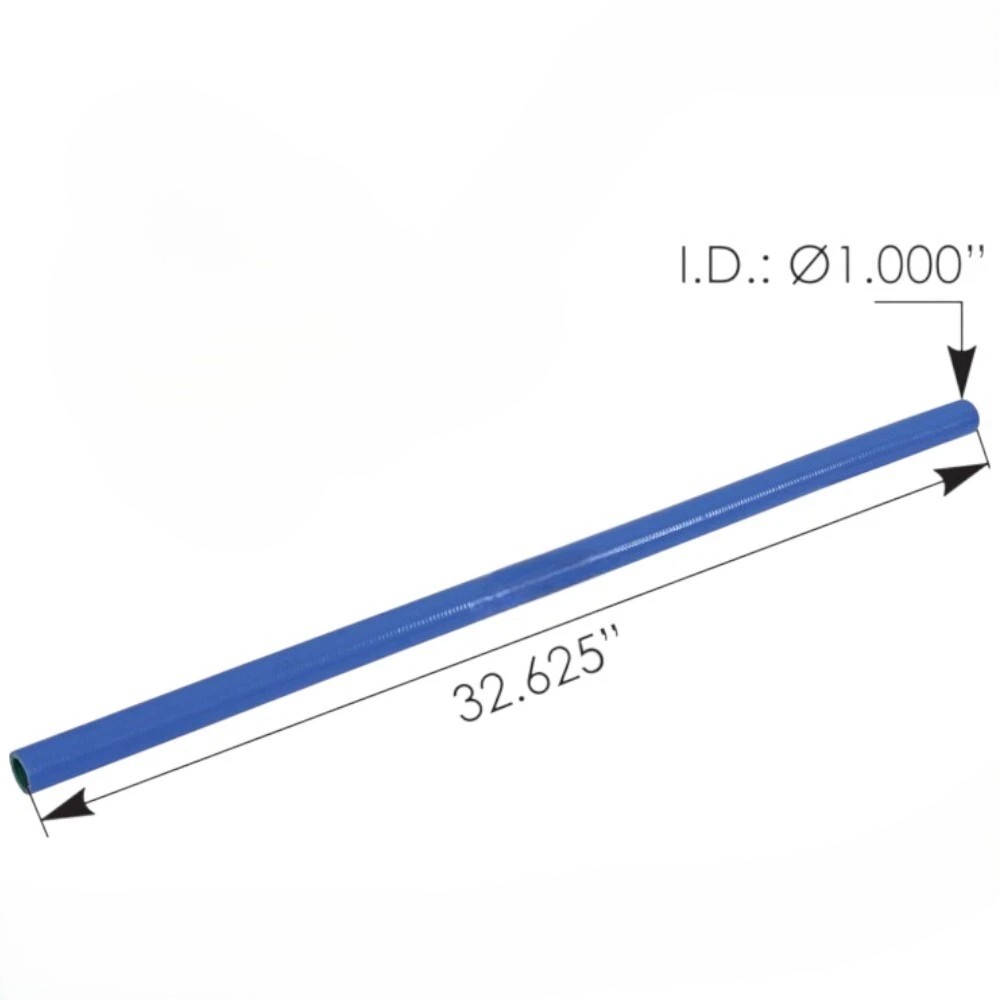 Coolant Hose 1.00" 32.62" Silicone With Inner Coil Spring - 561.75174 | 561.75174
