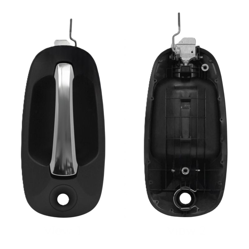 Door Handle Black Textured / Chrome Finish Bolt-On Left - HLK2833 | HLK2833