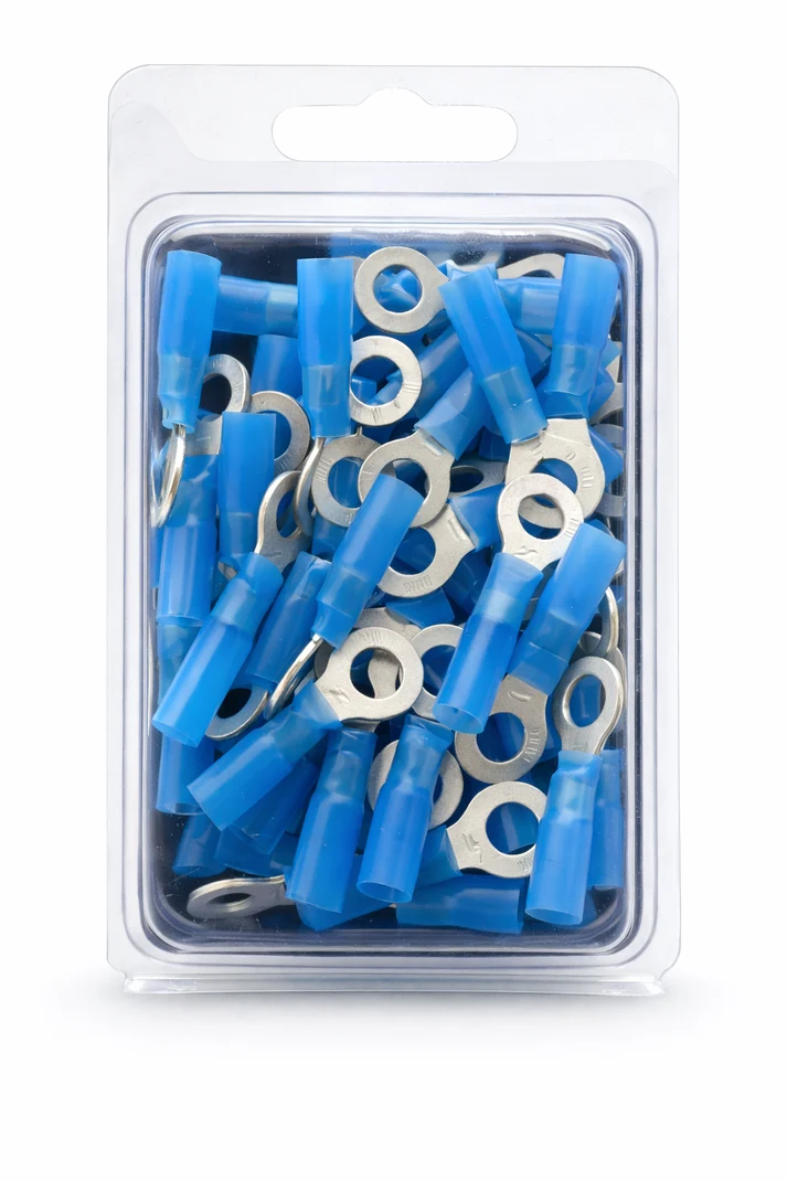 Electrical Ring and Spade Terminal 16-14 AWG Black 50-Foot 0.25" Tinned - 178.5109HS-50 | AAA4465109HS-50