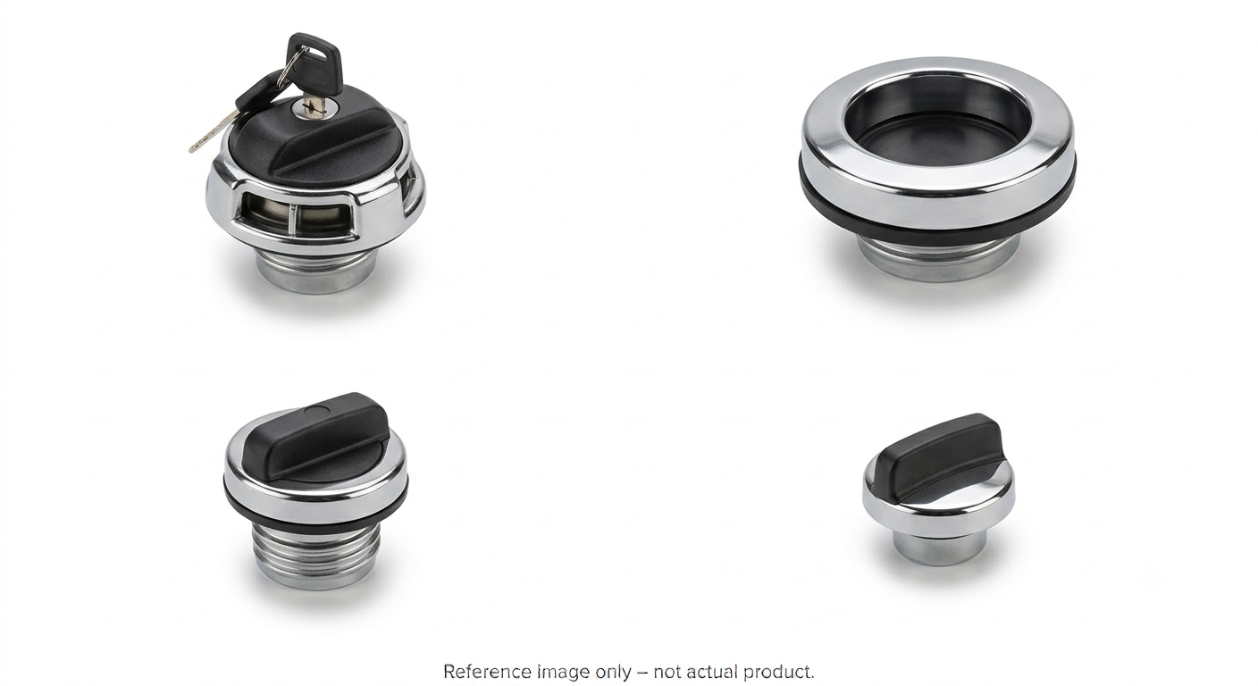 Fuel Cap and Filler Aluminum 3.00" - 572.1010 | AAA4531010