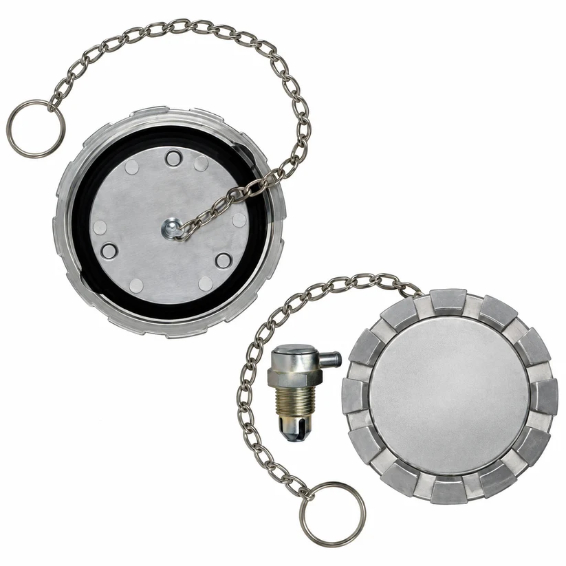 Fuel Cap and Filler 1.53" Length 8.28" Aluminum 3.50" - 572.1017 | AAA4531017