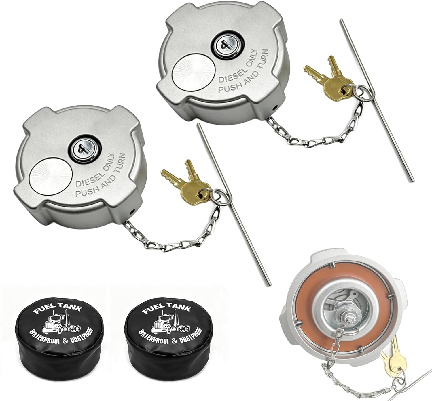 Fuel Cap and Filler 3.00" 2.38" - 3.50" - 572.1018 | AAA4531018