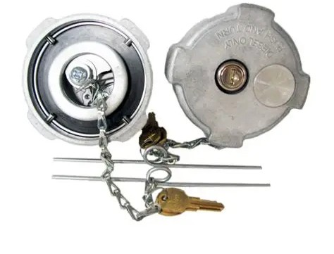Fuel Cap and Filler 3.00" Chrome / Corrosion-Resistant Twist-On 8 TPI - 572.1048 | AAA4531048