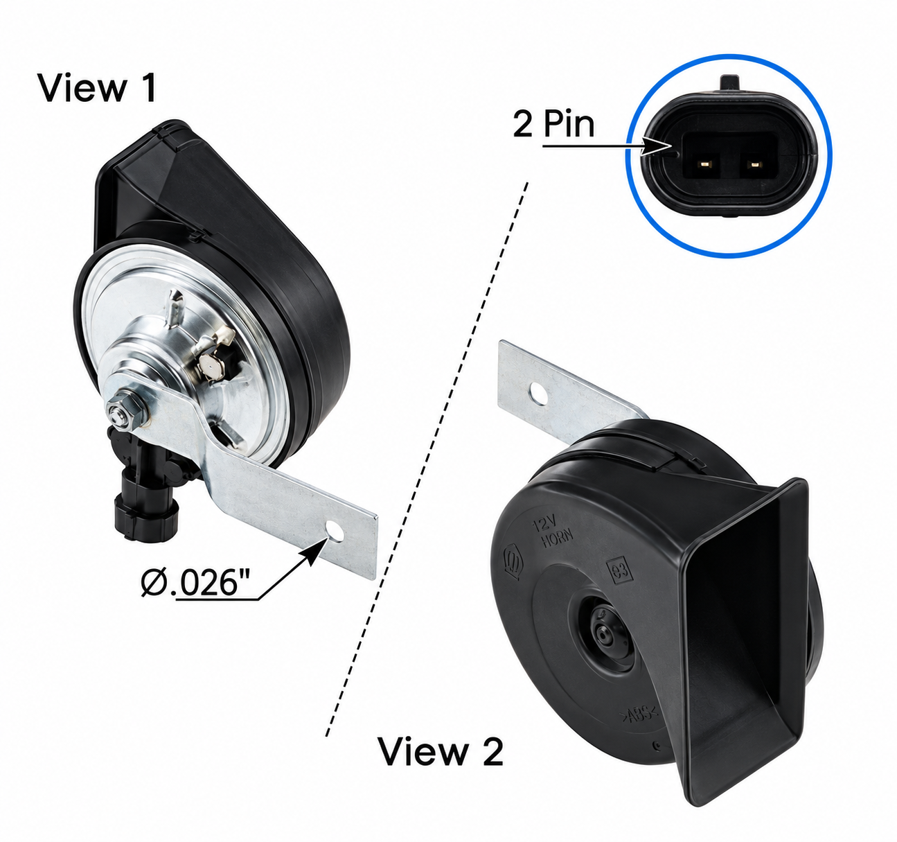 Horn 4.5 A 12 V 405 Hz - 562.7256622OE | AAA4617256622OE