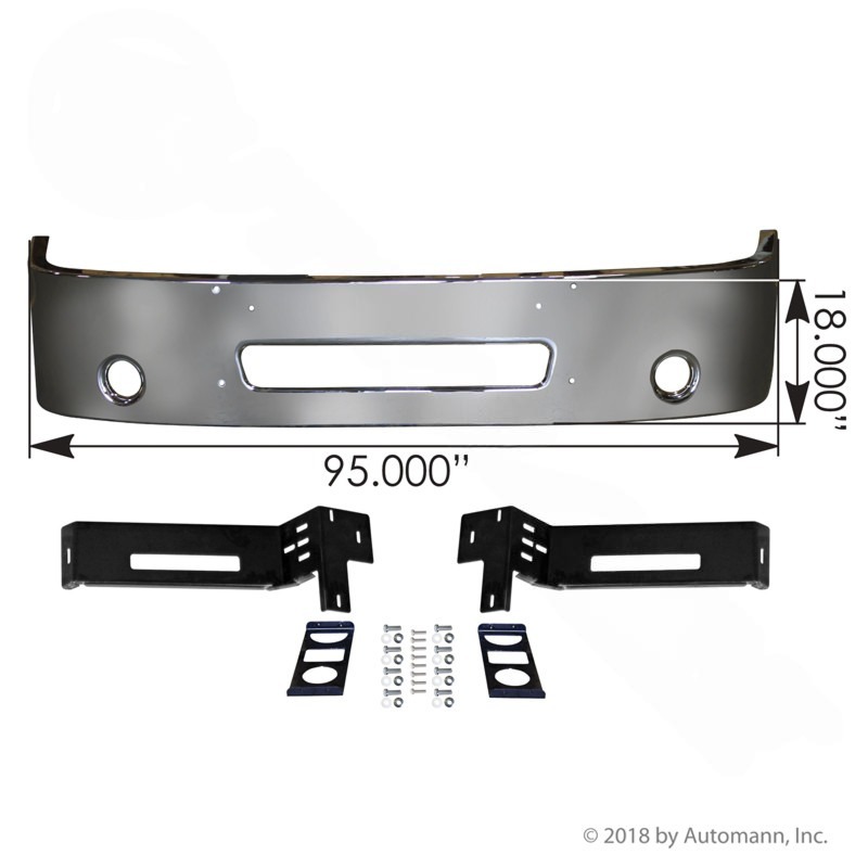 Bumper Assembly Chrome With Fog Light - 564.46103C | 564.46103C