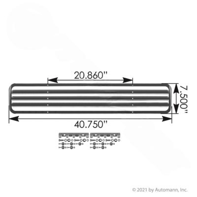 Grille Bumper Insert - 564.46114BG | 564.46114BG