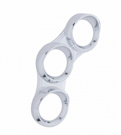 Visor 3 Gauge Count Chrome Plated Plastic Left - 41292 | AAA49041292