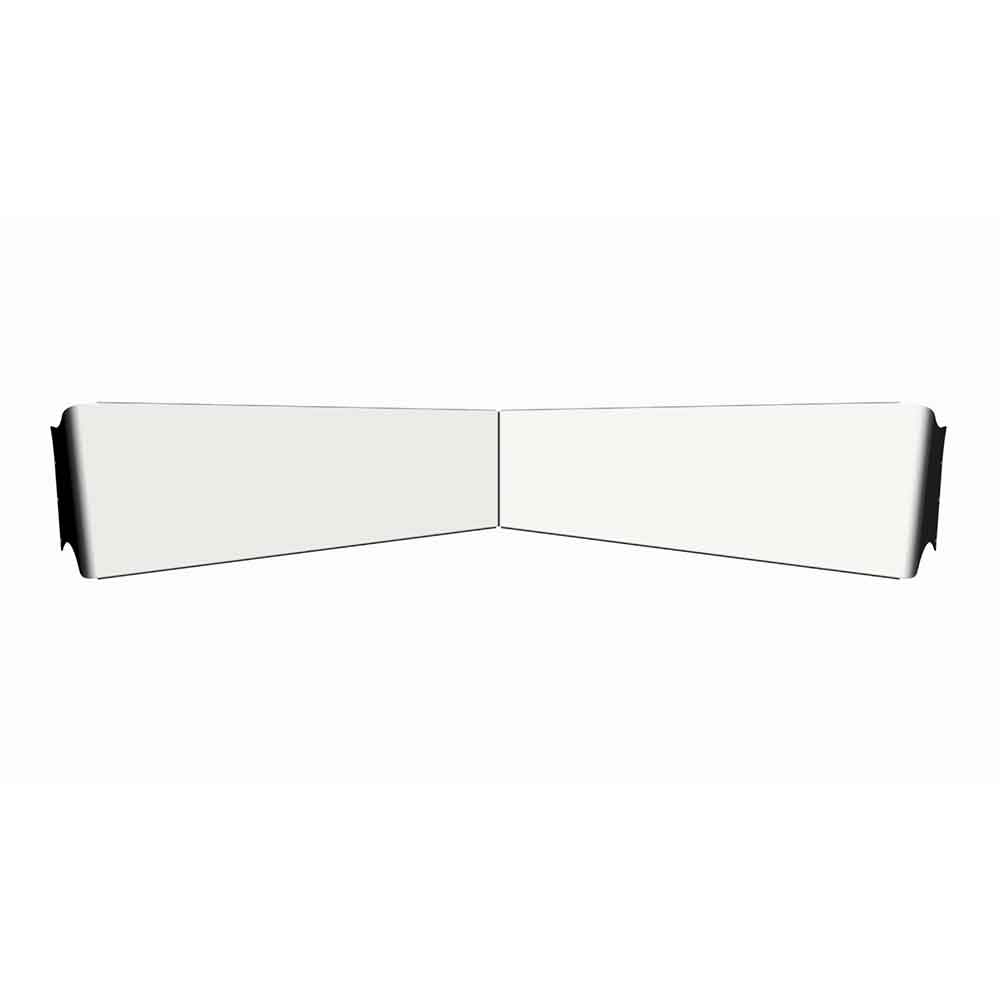 Visor 8.00" x 12.00" 304 Stainless Blind Mount - V011-12-08-2103 | AAA490V011-12-08-2103
