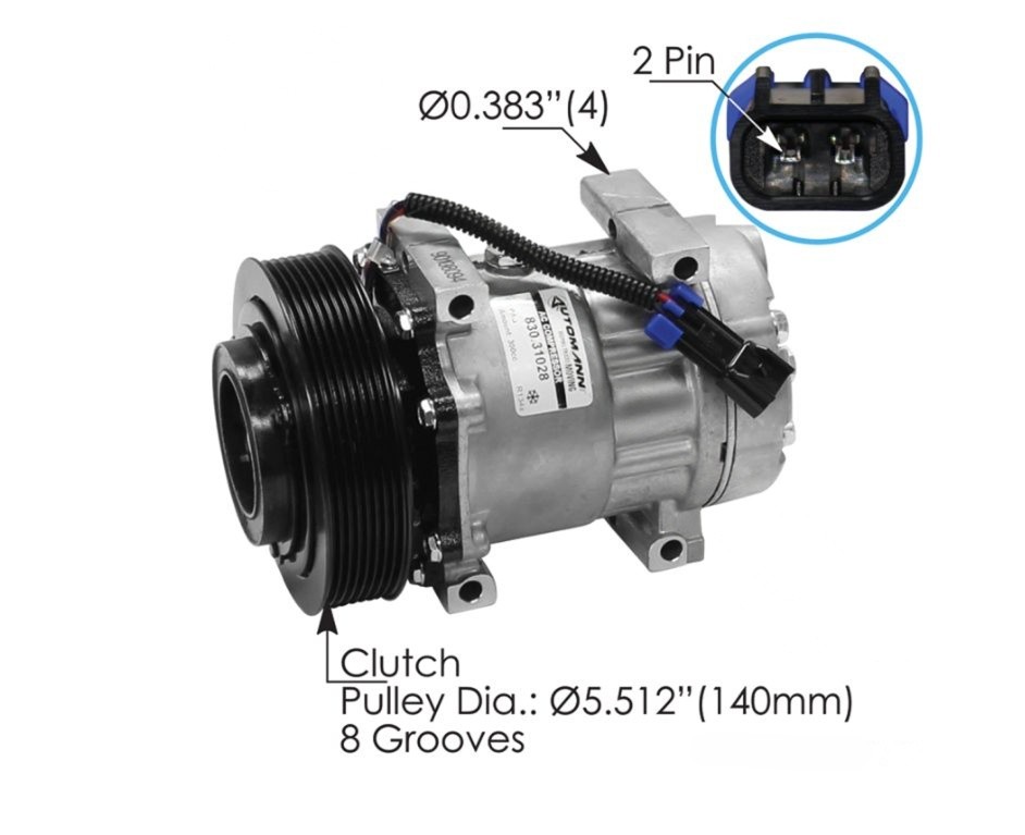 AC Compressor 7H15 Gh Pv8 - 830.31028 | AAA49931028