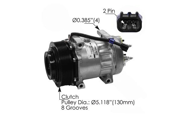 AC Compressor Pv8 12V Pag - 830.31052 | AAA49931052