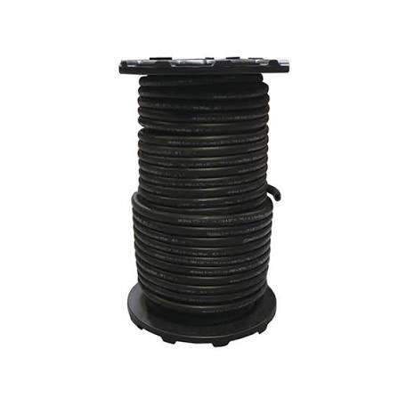 Air Brake Hose 0.38" Hose Length 250' Rubber 225 psi Reusable Fittings Black - 177.2002 | AAA5092002
