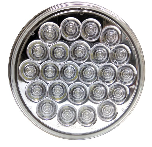 24 Diodes 12V Round LED Back-Up Reverse for Freightliner Cascadia & Others - 571.LD40W24 | AAA524LD40W24