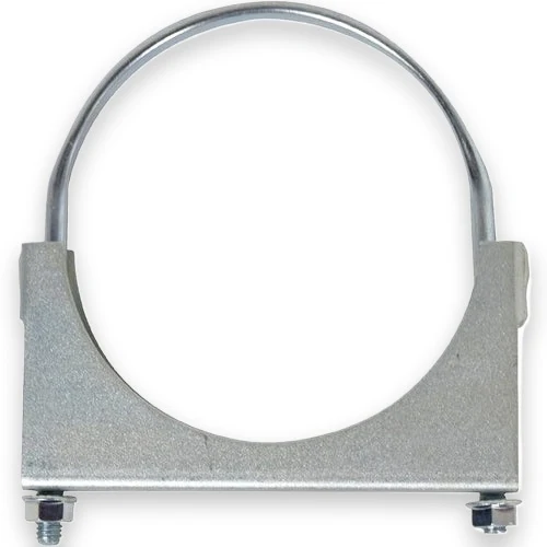 Double Saddle, Closed - Flat Bolt 4.00" U-Bolt Clamp for Kenworth T170/T270/T300 & Others Stainless Steel - 562.U3404SS | AAA818U3404SS